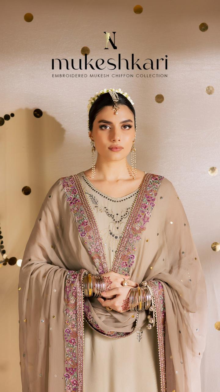 Nureh Mukeshkari Luxury Chiffon Formals