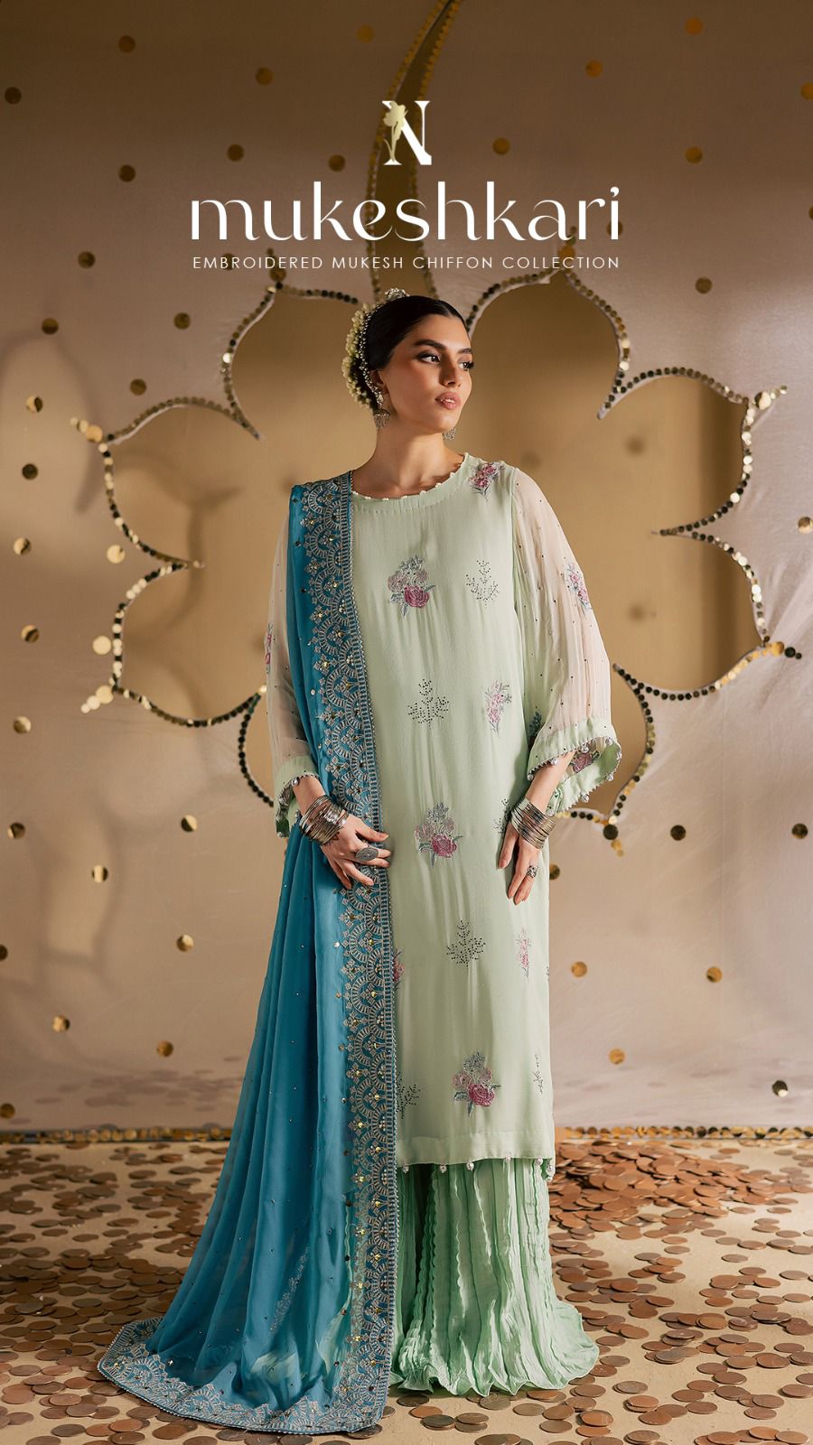 Nureh Mukeshkari Luxury Chiffon Formals