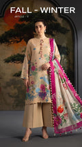 Kissa Fall Winter Article 11 unstitched 3 piece linen suit