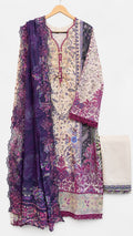 Guljee Embroidered Lawn – Stitched Collection - Unique Sapphire