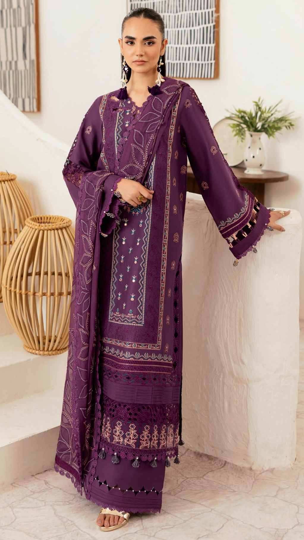 Inlays Ramsha Ghazal – Luxury Lawn Unstitched Suit