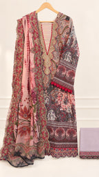 Guljee Embroidered Lawn – Stitched Collection - Unique Sapphire