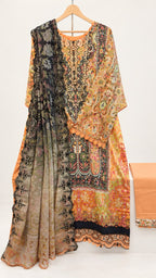 Guljee Embroidered Lawn – Stitched Collection - Unique Sapphire