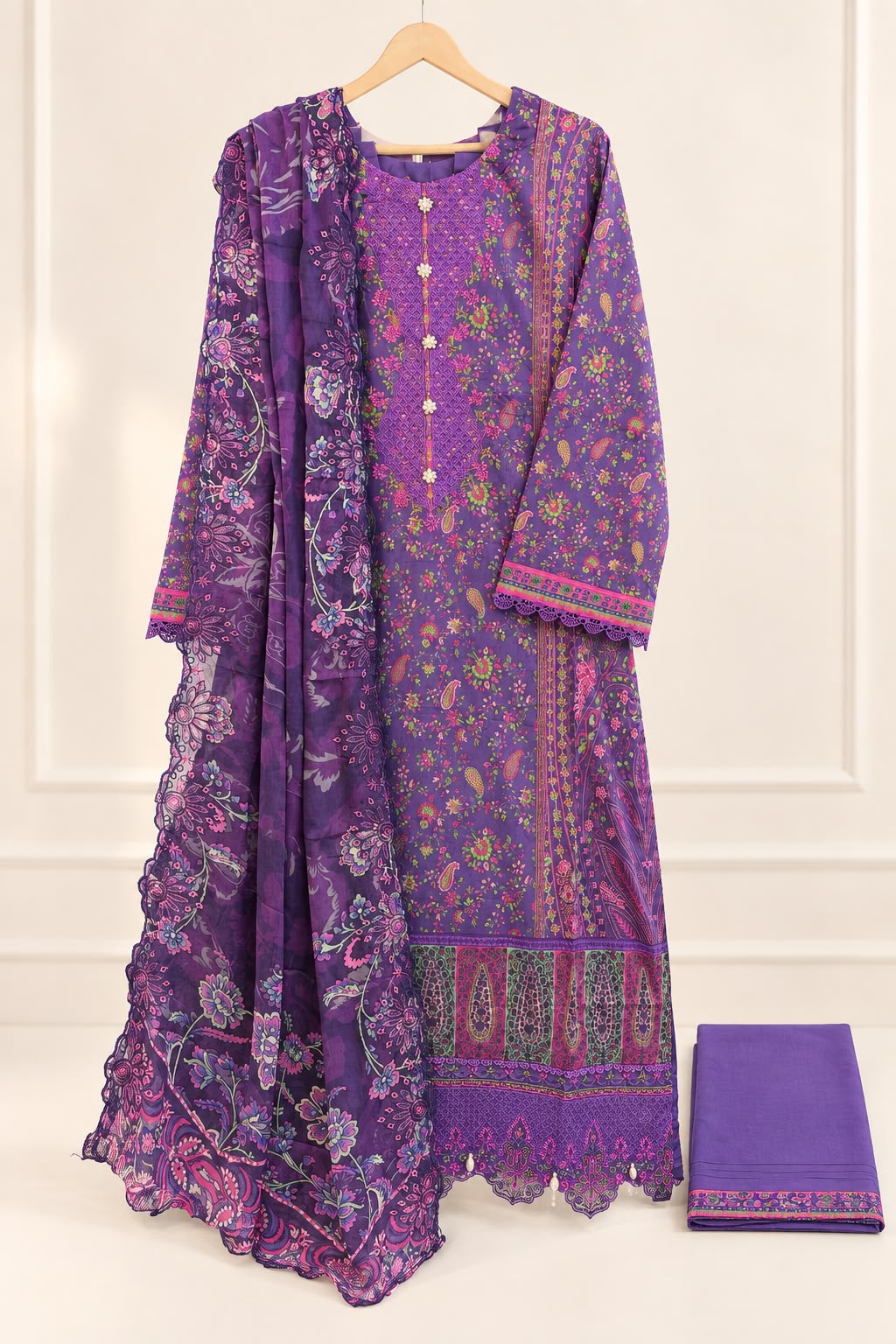 Guljee Embroidered Lawn – Stitched Collection