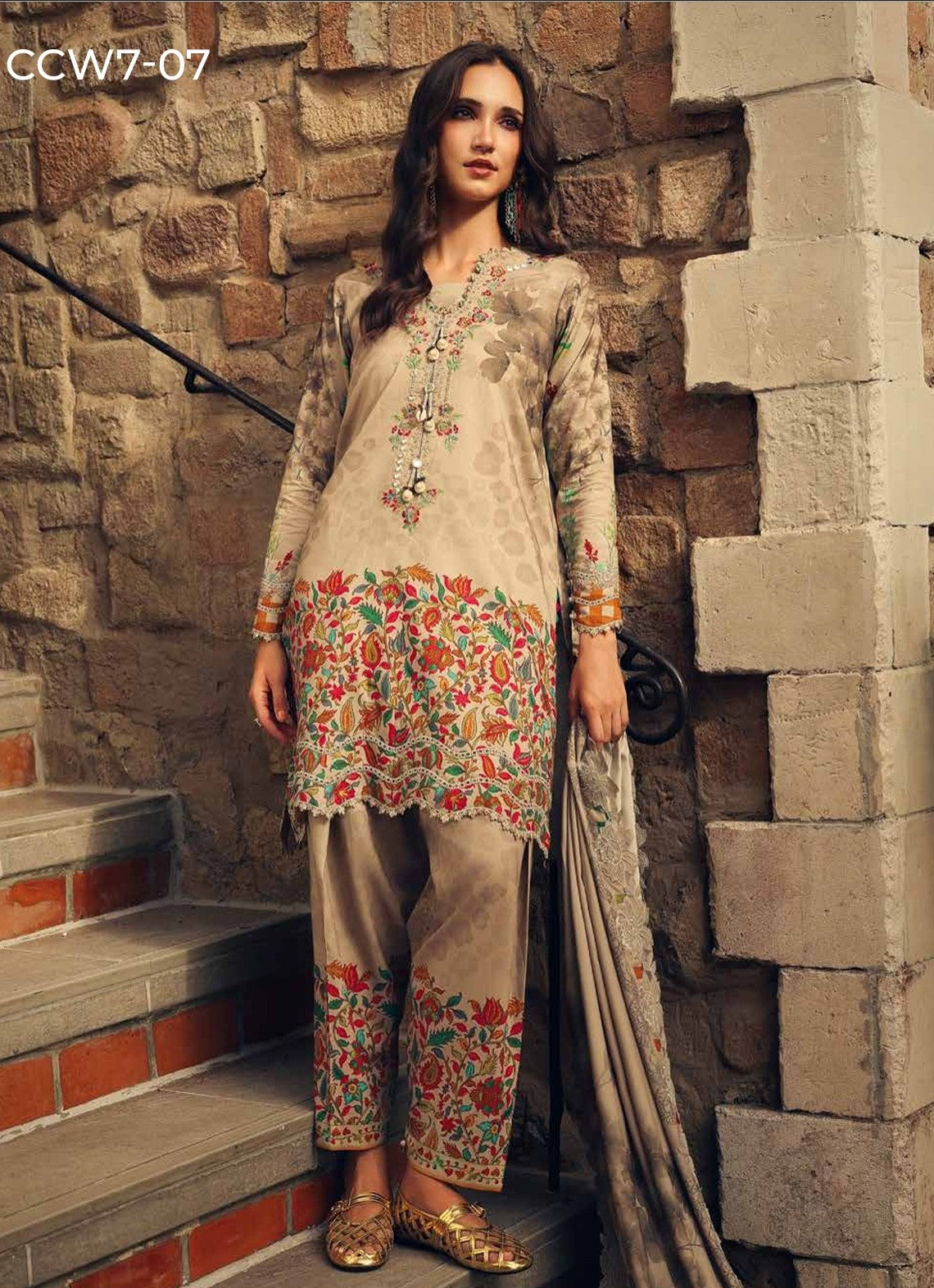 CHARIZMA COMBINATION UNSTITCHED LINEN COLLECTION - Unique Sapphire