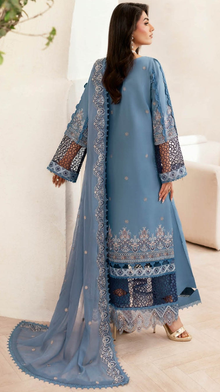 Inlays Ramsha Ghazal – Luxury Lawn Unstitched Suit
