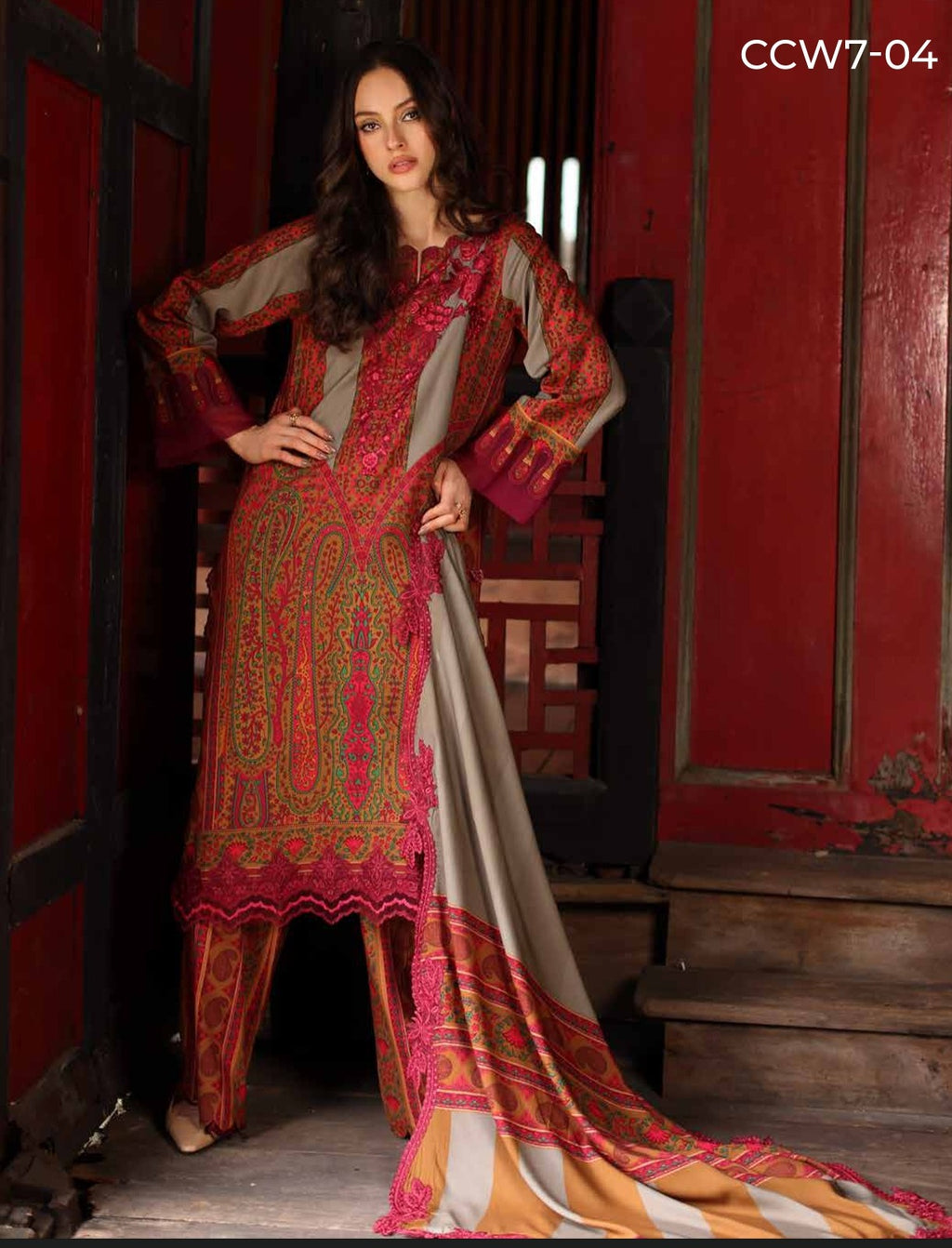 CHARIZMA COMBINATION UNSTITCHED LINEN COLLECTION - Unique Sapphire