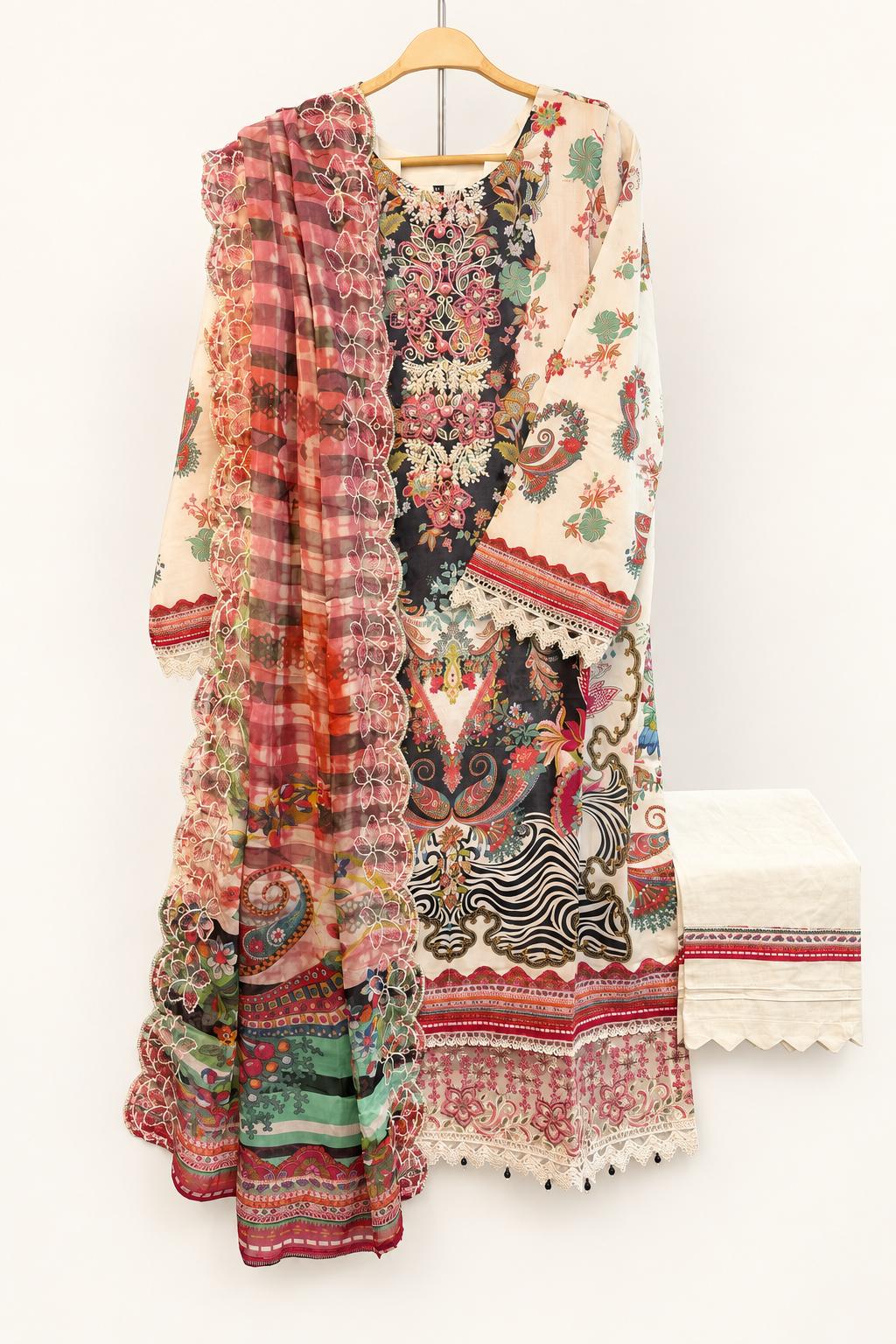 Guljee Embroidered Lawn – Stitched Collection