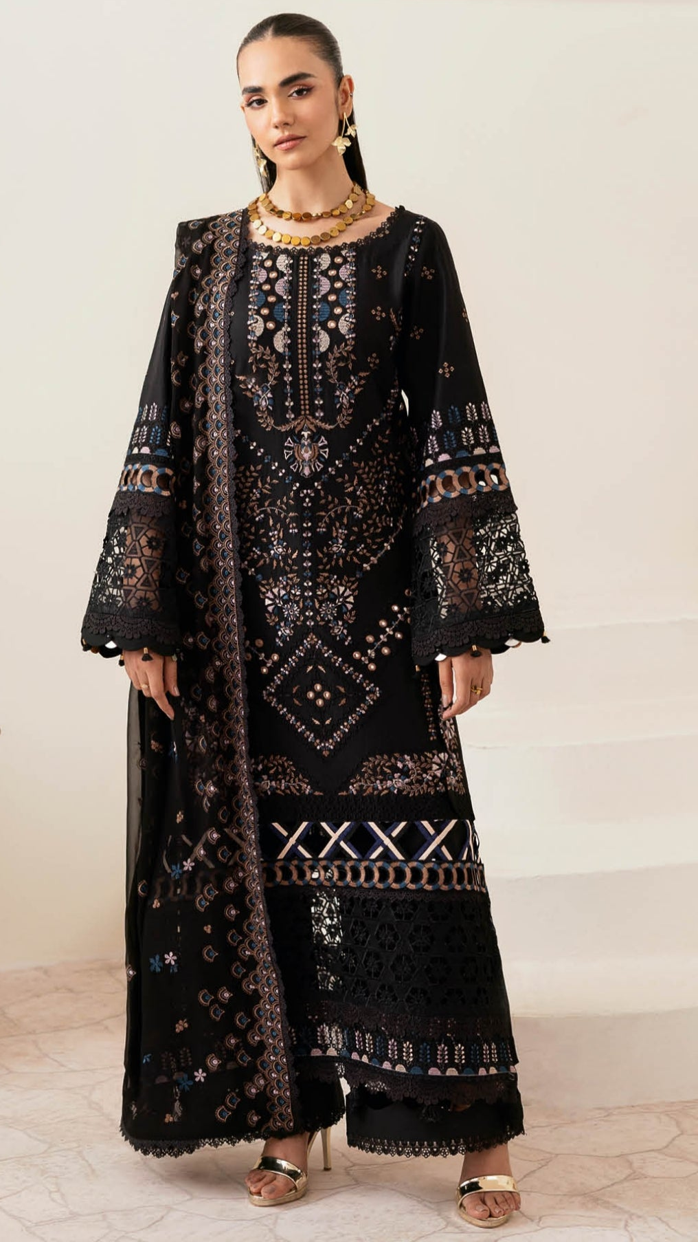 Inlays Ramsha Ghazal – Luxury Lawn Unstitched Suit