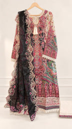 Guljee Embroidered Lawn – Stitched Collection - Unique Sapphire