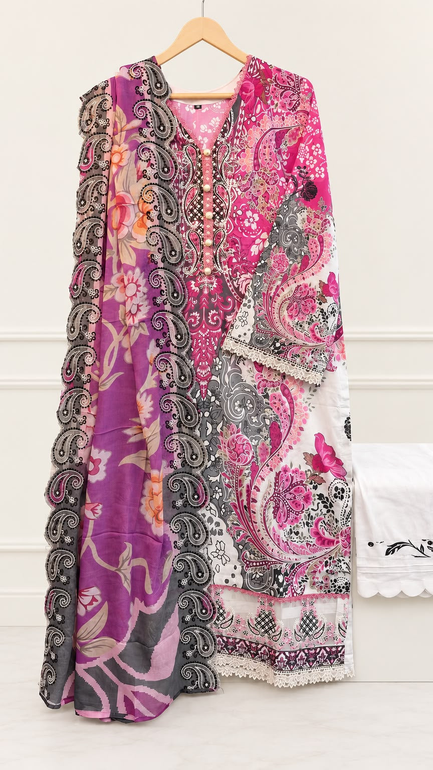 Guljee Embroidered Lawn – Stitched Collection - Unique Sapphire