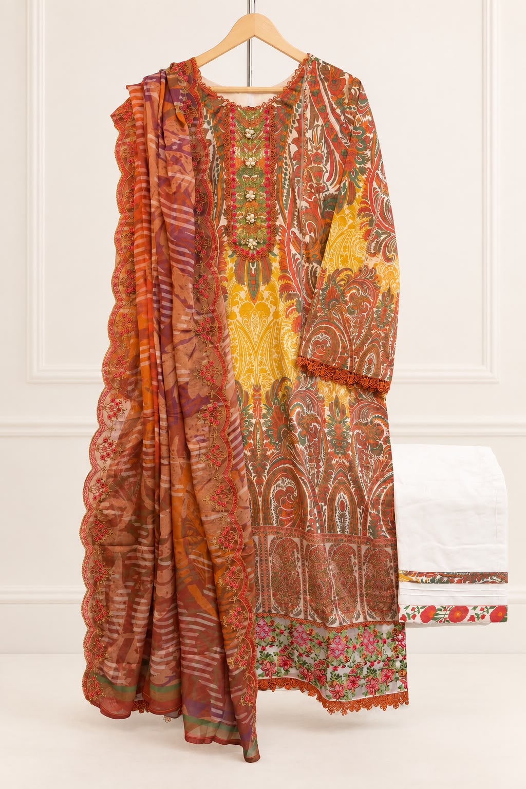 Guljee Embroidered Lawn – Stitched Collection