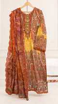 Guljee Embroidered Lawn – Stitched Collection - Unique Sapphire