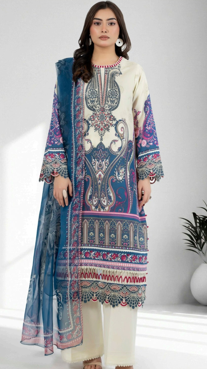 🌸 Adan Libas Digital Printed Lawn Suit