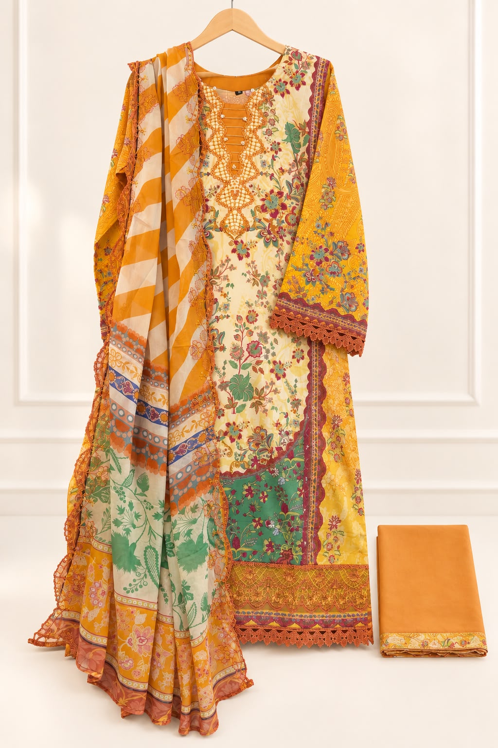 Guljee Embroidered Lawn – Stitched Collection