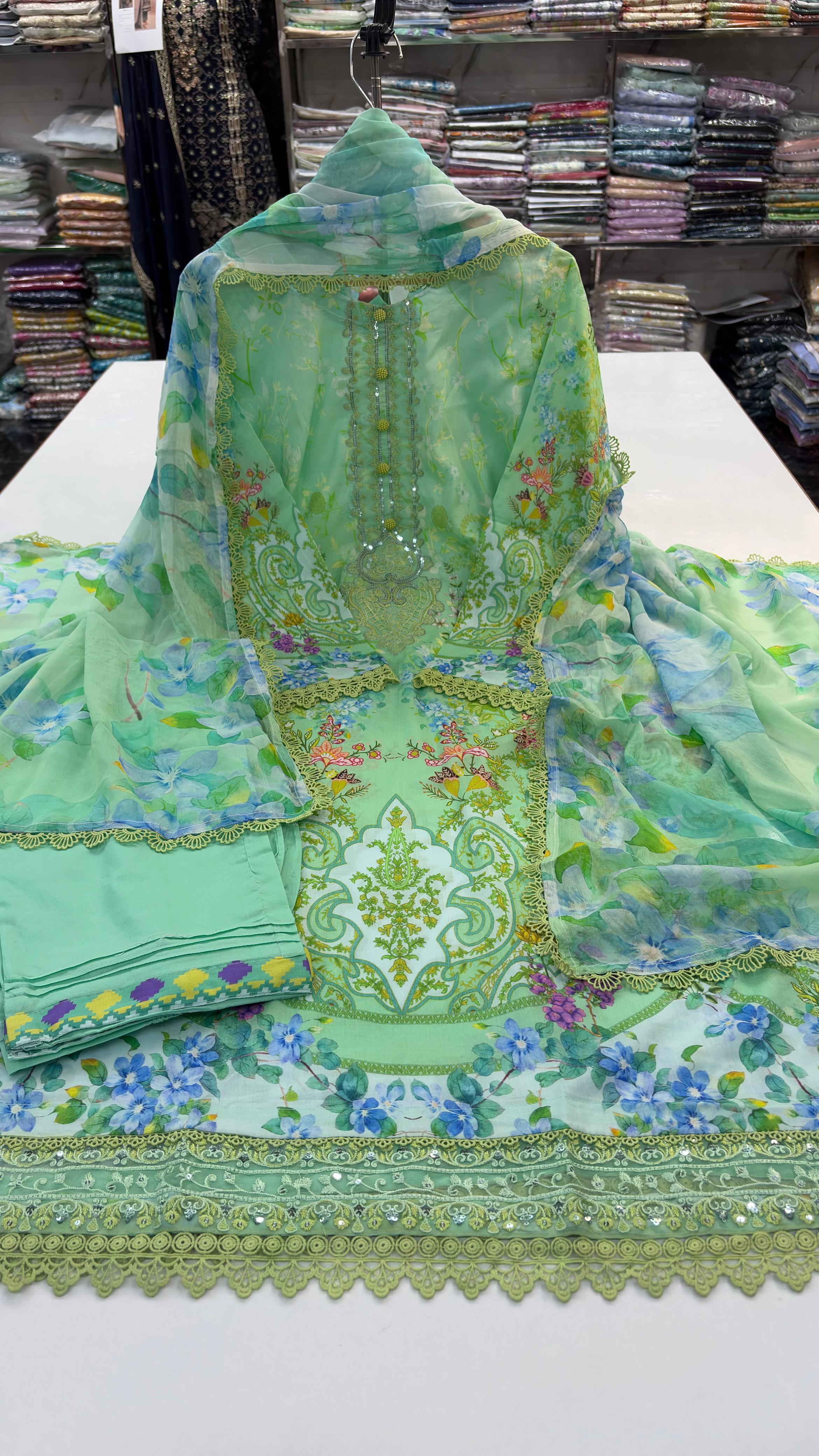 Guljee Embroidered lawn 
Stitched collection