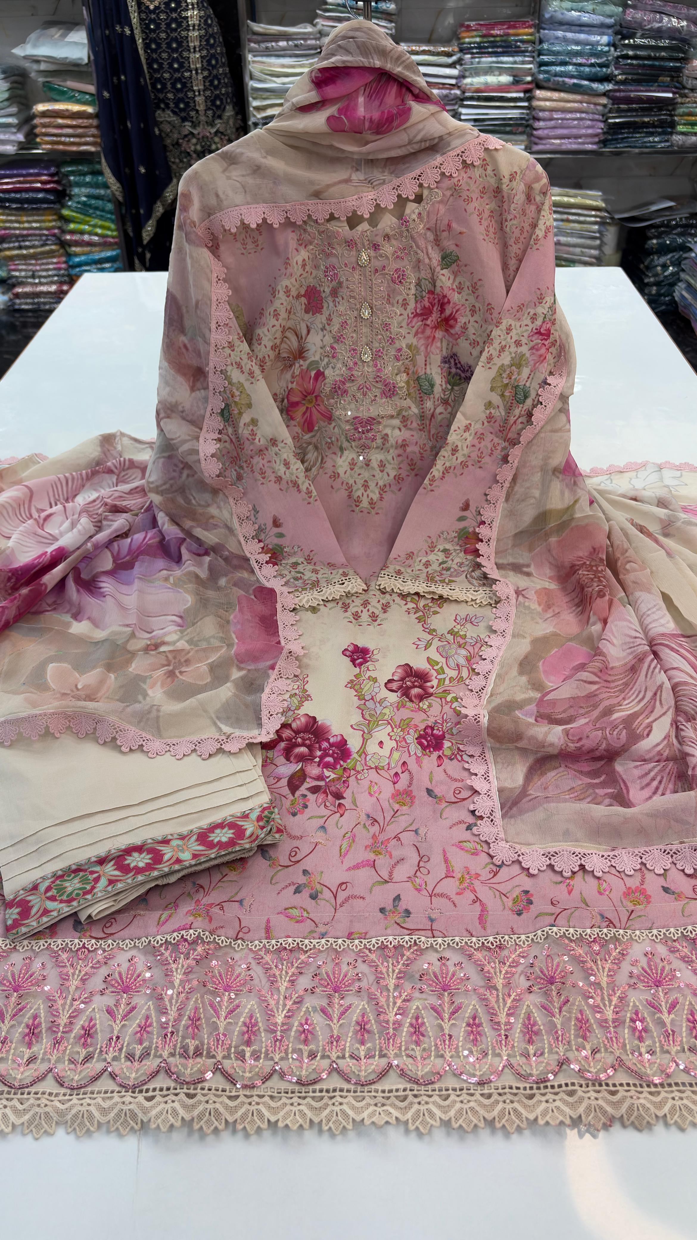 Guljee Embroidered lawn 
Stitched collection