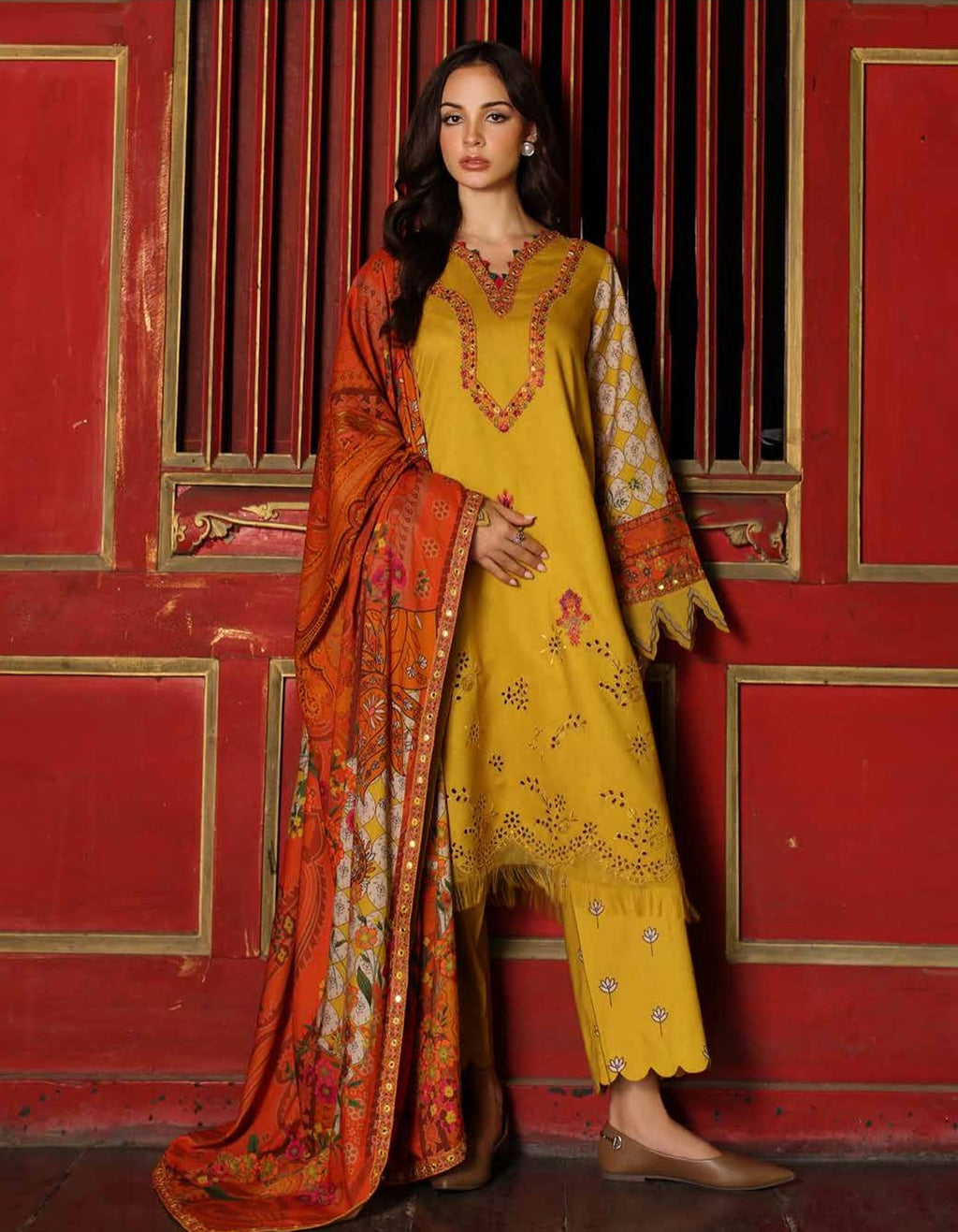 CHARIZMA COMBINATION UNSTITCHED LINEN COLLECTION - Unique Sapphire